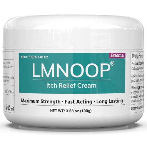 LMNOOP Anti Itch Cream - Extra Strength Relief for Eczema & Rash