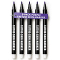 Tattoo Skin Markers Bold Tip Purple 5-Pack