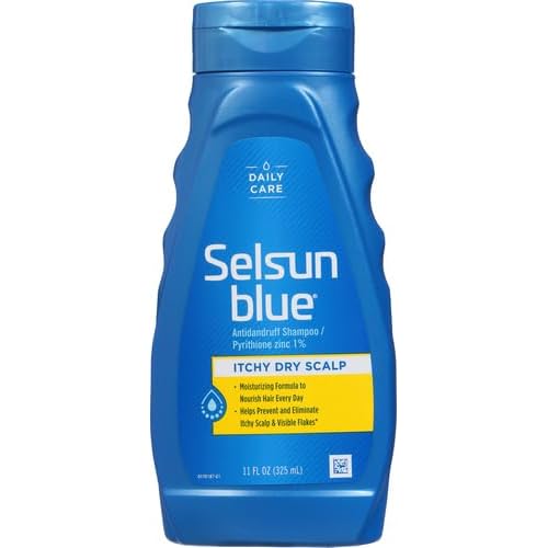 Selsun Blue Shampoo, 11 fl. oz., Itchy Dry Scalp | Anti-Dandruff | Extra-Hydrating Formula | Pyrithione Zinc 1% | Pack of 2