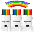 Rainbow Face Paint Sticks 3-Pack – Pride Makeup Kit
