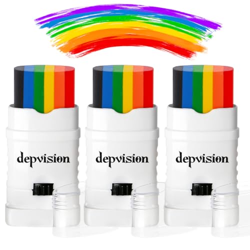 Rainbow Face Paint Sticks 3-Pack – Pride Makeup Kit