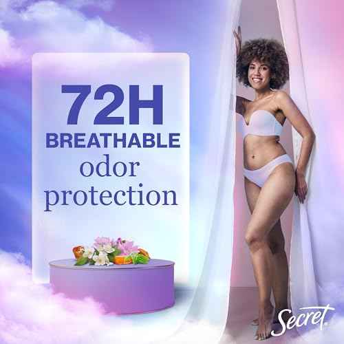 Secret Fresh Antiperspirant Deodorant for Women, 72hr Breathable Sweat & Odor Protection, Instant Freshness & Gentle, PH Balancing Minerals, Clear Gel, Mountain Air Scent, 2.6 oz