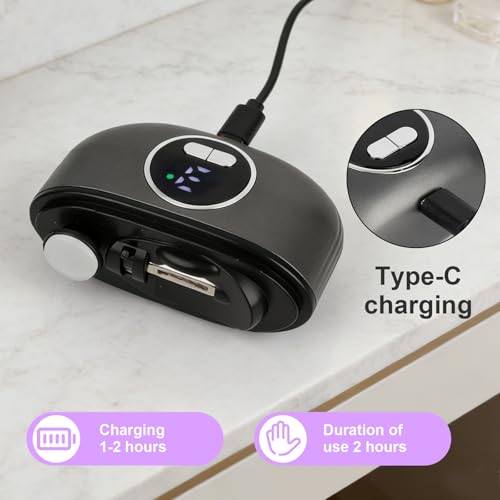 Electric Nail Clipper for All Ages with LED Light, 3-Speed Safety Trimmer