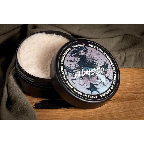 The Goodfellas' smile, Luxury Shaving Soap, Formulated for Use with A Shaving Brush, Made in Italy (Abysso - Fresh Citrus, Floral, Oak)