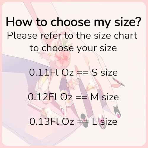 10 Pcs Medium Length Handamde Almond Press On Nails Reusable ABS Acrylic False Nails Set for Women (Size S)