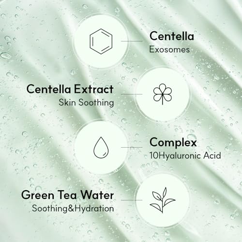 Centelsome 5X Soothing Serum 1.69 fl oz/50ml | for Hydration, Glow, Sensitive, Anti Aging, Acne treatment for Face, Korean Skincare with Centella Asiatica, Exosomes for Skin, Panthenol