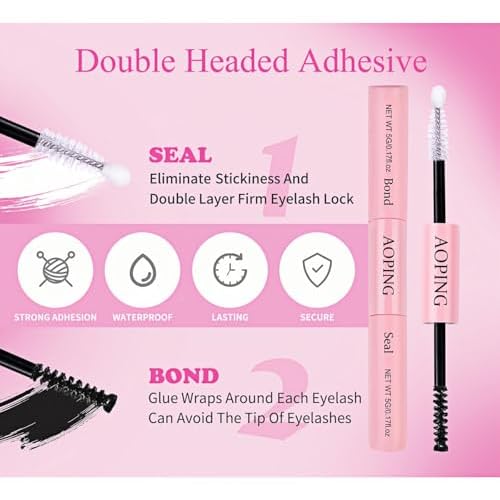 Lashes Extension Kit 640pcs False Eyelashes Clusters 30D+40D+50D, DIY Individual Lash Kit 8-18mm with Eyelash Tools Set