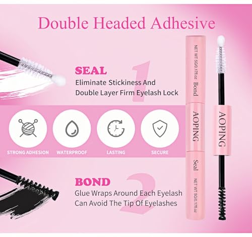 Lash Extension Kit 640pcs Cluster Lashes 8-18mm with Tools