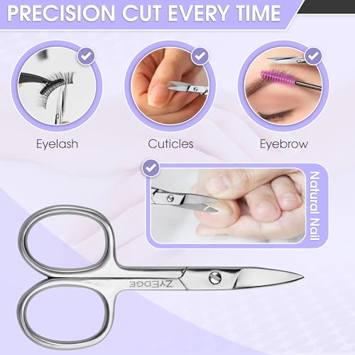 Straight Nail Scissors for men and women-Manicure Pedicure Scissors for Facial Hairs, Eyebrow, Mustache, Nose Hair, Toenail & Fingernail