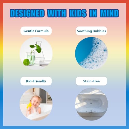 Bubble Gum Scented Bath Bomb Set for Kids - 6 Piece