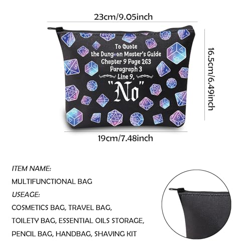WCGXKO Master Gift For Friend Game Gift Game Makeup Zipper Pouch Bag (To Quote)