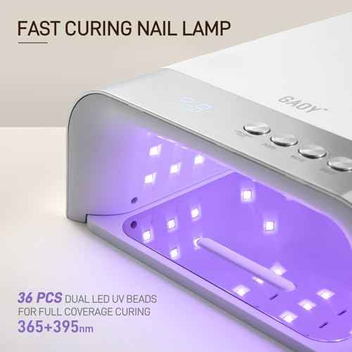 GAOY Professional UV Nail Lamp, Big Cavity Design for Long Nails, 36 LED Fast Curing Light with Infrared Sensor for Salon Gel and Acrylic Polish
