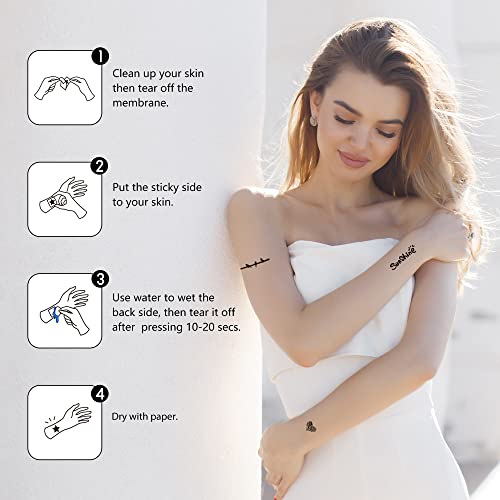 16 Sheets Henna Tattoo Stencils Reusable for Women Girls and Kids, 220+ PCS Tattoo Templates, Airbrush Tattoo Stencil