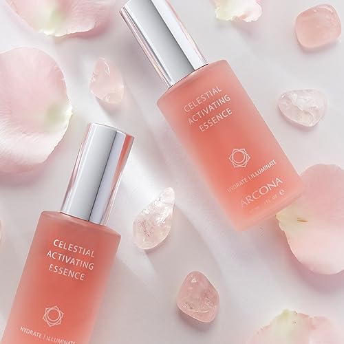 ARCONA Celestial Activating Essence - Rose Water Toner For Face, Organic Bergamot, Rosa Damascena Flower Oil, Chamomilla Flower Extract - 2 Fl Oz. Made In The USA