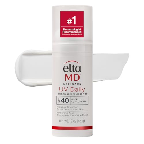 EltaMD UV Daily Untinted Face Sunscreen SPF 40, Hydrating 1.7 oz