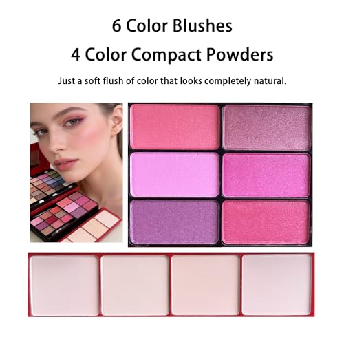 58 Colors Professional Makeup Kit with Eyeshadow, Blush & Lipstick