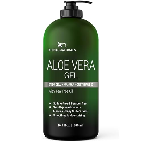 Organic Aloe Vera Gel with Manuka Honey & Stem Cell 16.9oz