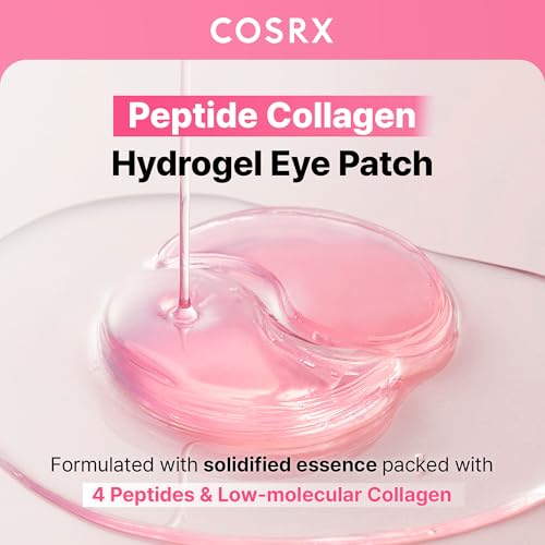 COSRX Pink Peptide Collagen Eye Patches (60) | Hydrogel Undereye Mask