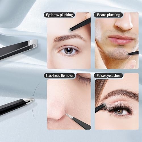 30X Magnifying Mirror with Suction Cup & Tweezers, 3.5 Inch