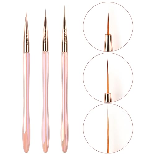 KADS 15Pcs Acrylic Nail Art Application Brushes Nail Art Tips Liner Brush Builder Brush Nail Painting Brush set (15Pcs Butterfly Garden Package)