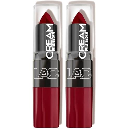 L.A. COLORS Cream Lipstick, Exquisite, 0.04 Ounce (Pack of 2)