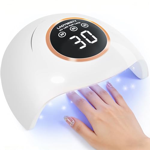 LadyMisty 72W UV LED Nail Lamp with 18 Beads & LCD Display