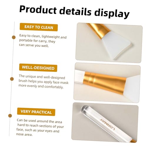 Silicone Jelly Mask Brush - 2 Pcs Facial Applicator Set