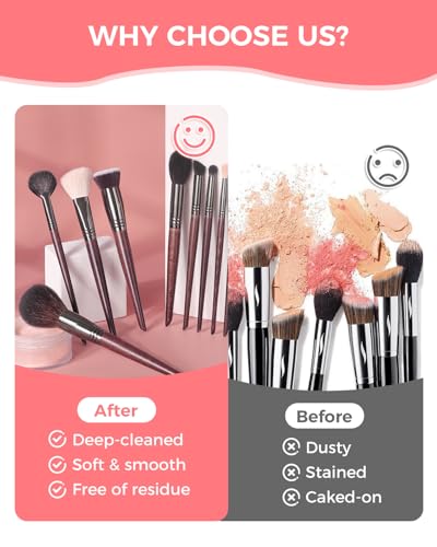 Electric Makeup Brush Cleaner with Auto Drying
