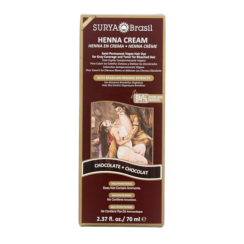 Surya Brasil Henna Cream Hair Color - Chocolate, 2.37 oz