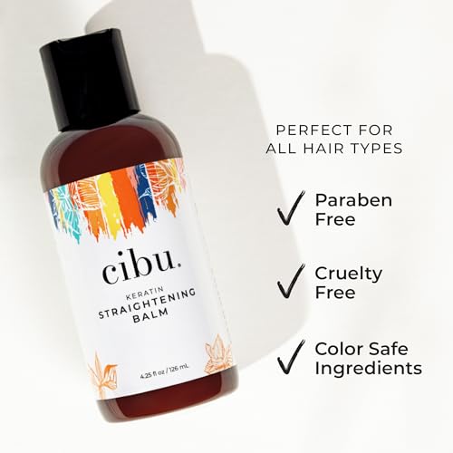 CIBU Keratin Straightening Balm Heat Protectant 4.25 oz