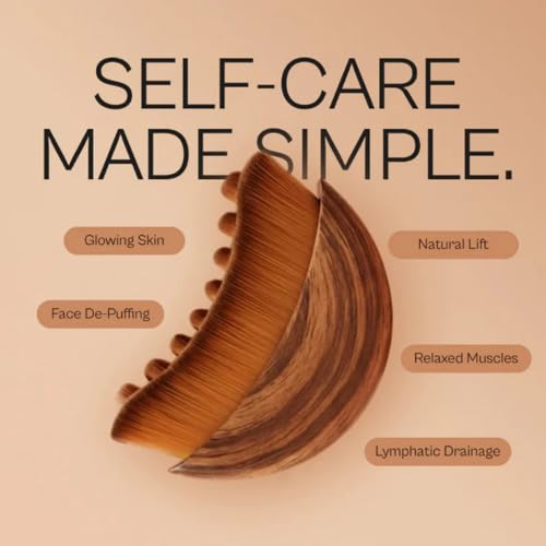 Aeki Lymphatic Contour Face Brush - Reduce Puffiness & Sculpt