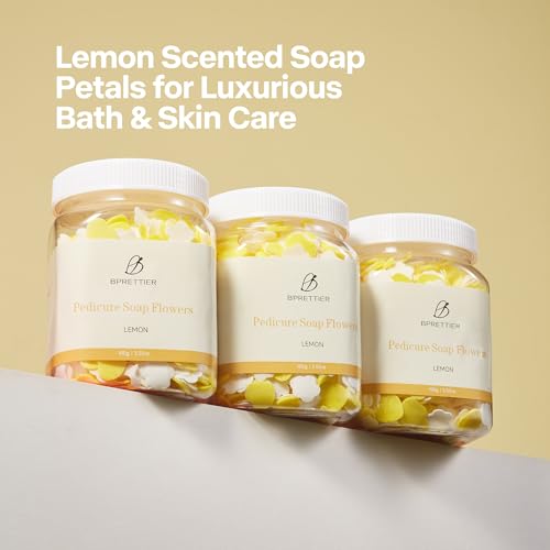 BPrettier Lemon Pedicure Soap Flower Petals Foot Soak Sheets - 100g
