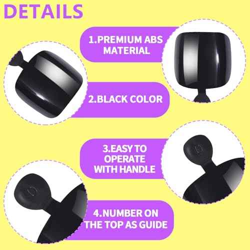Teenitor Toe Nail Press ons with Glue Set, 120pcs Black Press on Toenails for Women Toe Press on Nails, Fake Toe Nails Tips Kit False Toenails Square