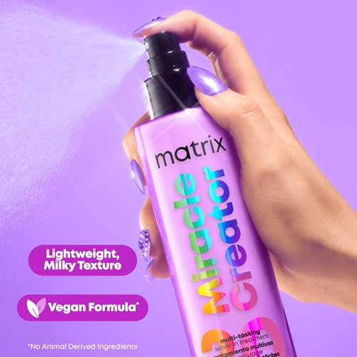 Matrix Mega Sleek Shampoo, Conditioner, & Miracle Creator Set - Controls Frizz Leaving Hair Smooth & Shiny, Nourishes With Shea Butter, For Dry, Damaged Hair, Salon Routine