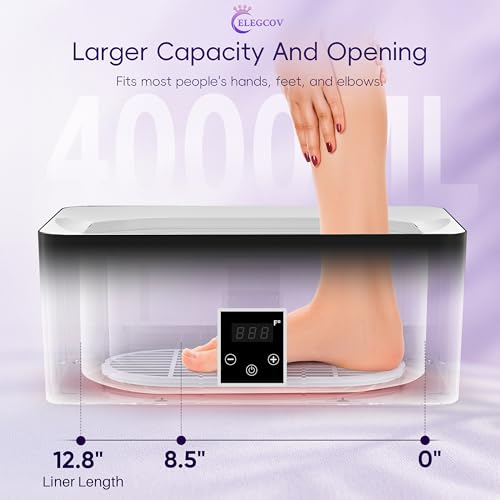 Paraffin Wax Machine Bath Kit for Hands & Feet - 4000ml Rapid Heating