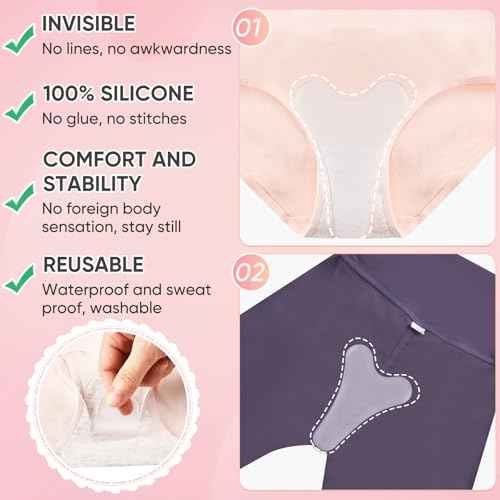 4 Pack Y Shape camel Toe Concealer, Reusable Camel Toe Cover, Seamless Camel Toe Hider, No Camel Toe Underwear Guard