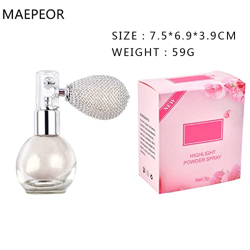 Body Glitter Spray Shimmer Highlighter Powder - 4 Colors