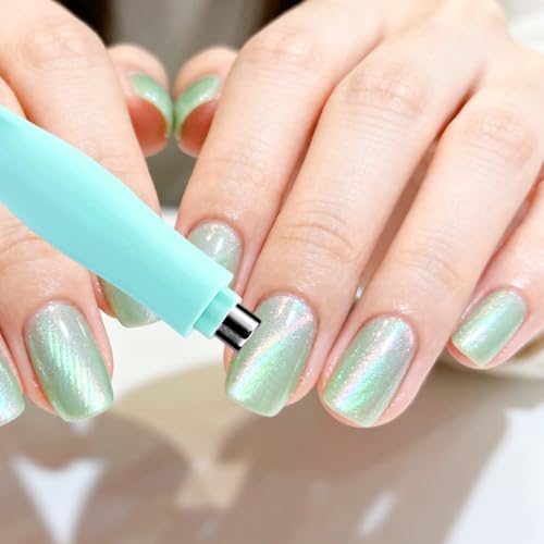 3-in-1 Cat Eye Magnet Nail Pen | Heart & Round Designs