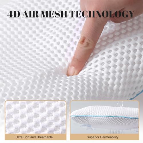 Luxury Bath Pillow with 4 Suction Cups | Non-Slip Head & Neck Support