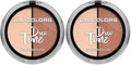 L.A. COLORS Duo Tone Eyeshadow Glow CES261 (2-Pack)