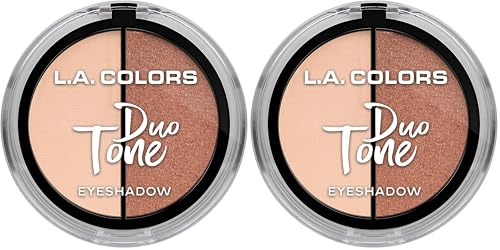 L.A. COLORS Duo Tone Eyeshadow Glow CES261 (2-Pack)