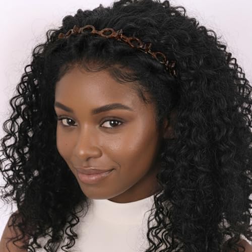 2 Pack Twisty Braid Headband with 8 Mini Clips
