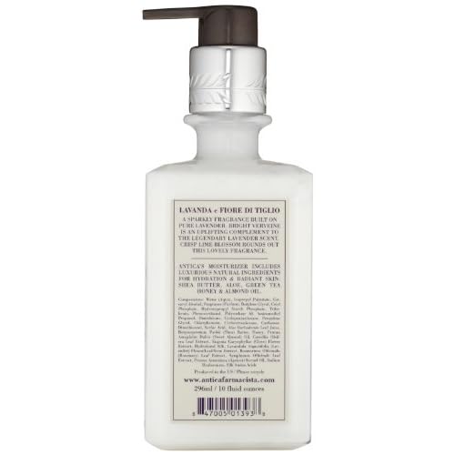 Antica Farmacista Body Moisturizer - Scented Moisturizing Lotion with Aloe Vera, Green Tea & Sweet Almond Oil - Luxury Gift for Any Occasion - Lavender & Lime Blossom, 10 fl oz