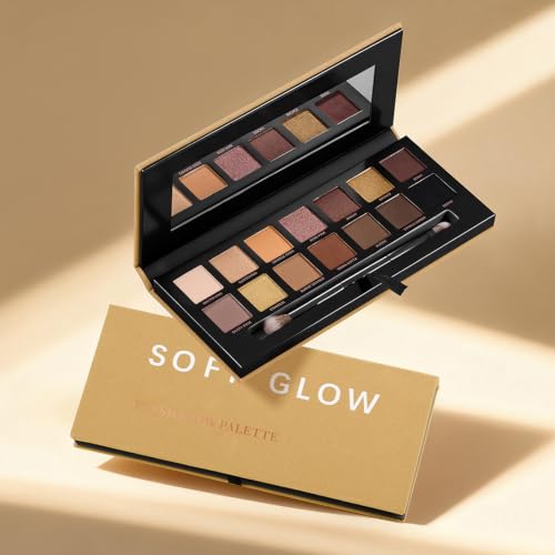 Erinde 14-Color Eyeshadow Palette with Brush – Matte & Shimmer