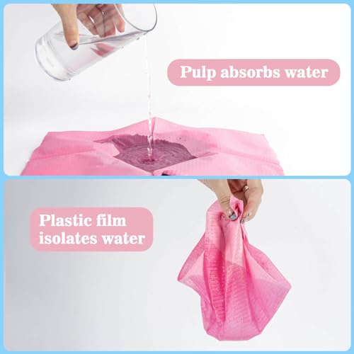 MAQIHAN 75pcs Pink Disposable Dental Bibs for Dentist, Nail & Tattoo Salons
