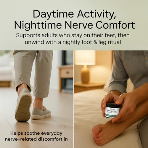 Alcura Nerve Cream, Alcuras Neuropathy Lotion with Arnica & Magnesium for Knee, Lumbar, Neck, Hand and Foot, 4 oz,1 Pcs