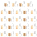 24 Pack 1ml Gold Glass Roll-On Bottles for Essential Oils