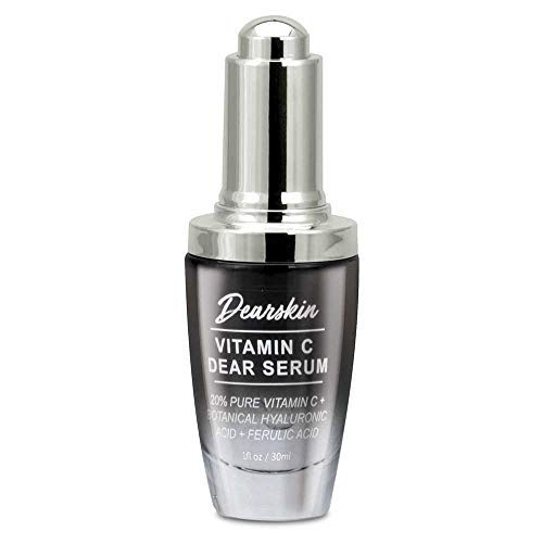 Vitamin C Dear Serum + All In One Coconut Cream seT- Pack with Vitamin C Serum 20%, Hyaluronic Acid Botanic, Vitamin E Organic and Coconut Oil Cream Day and Night (Serum + Cream)