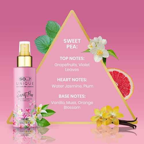 So¡¦? Unique Body Mist Set - Perfumes for Women with Fresh, Floral, Sweet Scents - 6 Hour Wear Body Spray for Women - Travel Size Gift Set - 6 pcs