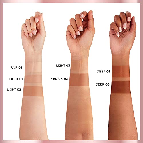 L'Oreal Paris Skin Paradise Water-infused Tinted Moisturizer with Broad Spectrum SPF 19 sunscreen lightweight, natural coverage up to 24h hydration for a fresh, glowing complexion, Deep 01, 1 fl oz